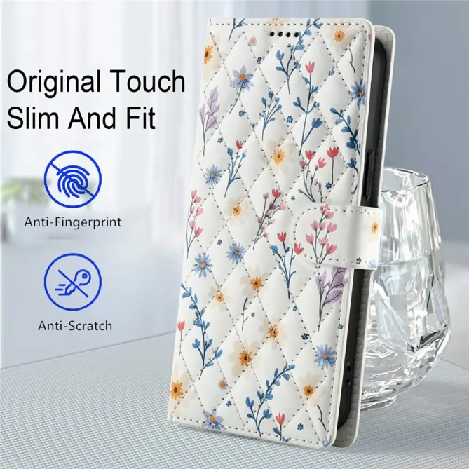 Housse Xiaomi Poco M8 Pro 5G / Redmi Note 15 Pro+ 5G Matelassée Fleurs