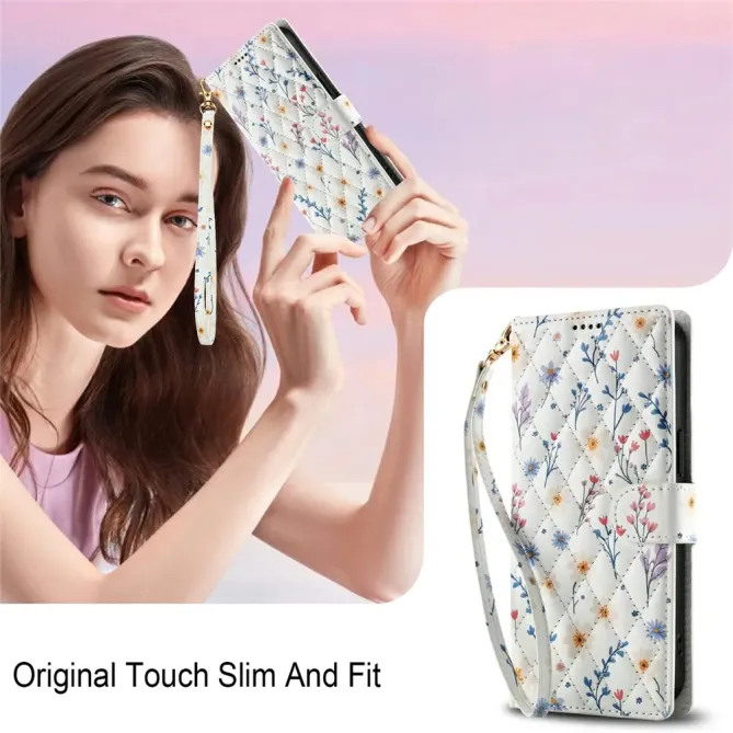 Housse Xiaomi Poco M8 Pro 5G / Redmi Note 15 Pro+ 5G Matelassée Fleurs