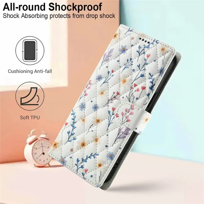 Housse Xiaomi Poco M8 Pro 5G / Redmi Note 15 Pro+ 5G Matelassée Fleurs