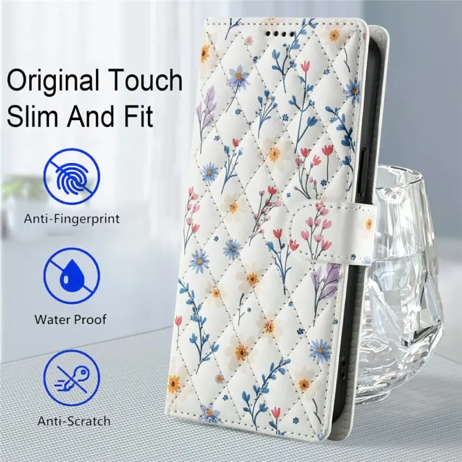 Housse Xiaomi Poco M8 Pro 5G / Redmi Note 15 Pro+ 5G Matelassée Fleurs