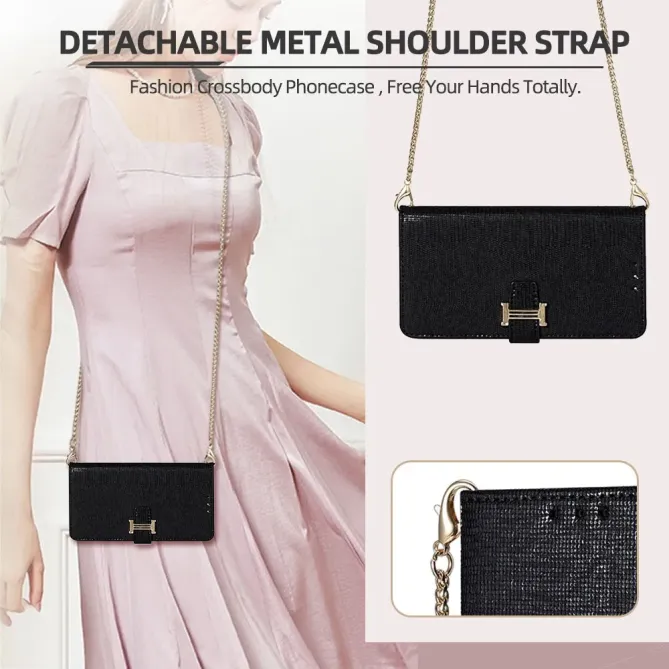 Housse Honor Magic 8 Lite / X9d 5G Portefeuille à Chaîne | Effet Sequi