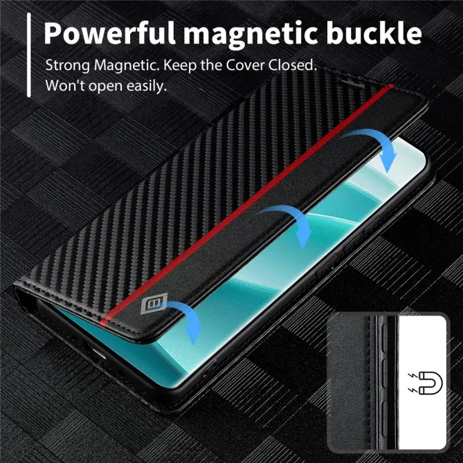 Flip cover Xiaomi Poco M8 5G / Redmi Note 15 5G / 15 4G fibre de carbo