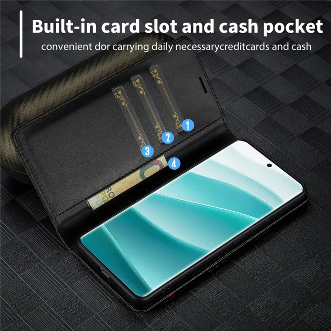 Flip cover Xiaomi Poco M8 5G / Redmi Note 15 5G / 15 4G fibre de carbo