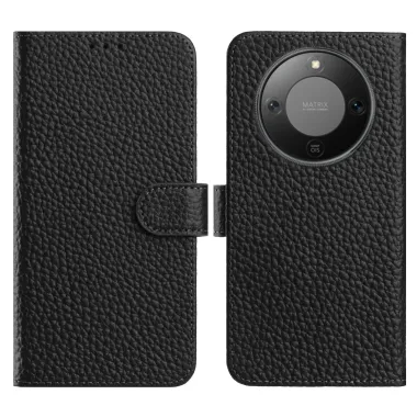 Housse Honor Magic 8 Lite / X9d 5G en Cuir Grainé | LITCHI