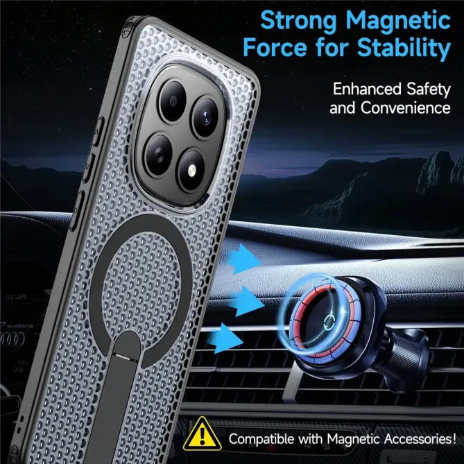 Coque Xiaomi Poco M8 5G / Redmi Note 15 5G / 15 4G MagSafe ventilée su