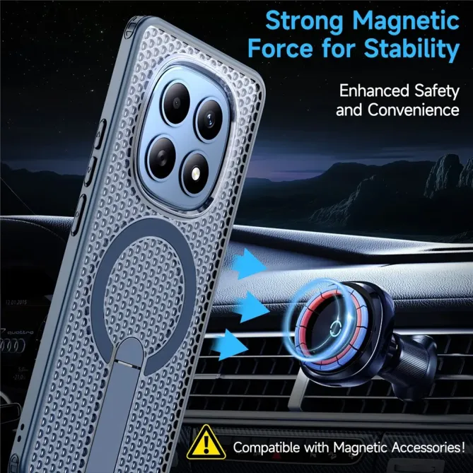 Coque Xiaomi Poco M8 5G / Redmi Note 15 5G / 15 4G MagSafe ventilée su