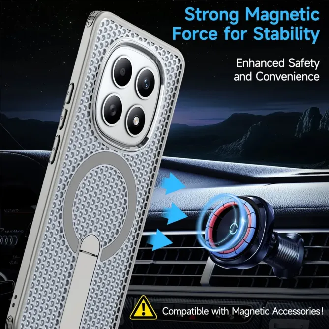 Coque Xiaomi Poco M8 5G / Redmi Note 15 5G / 15 4G MagSafe ventilée su