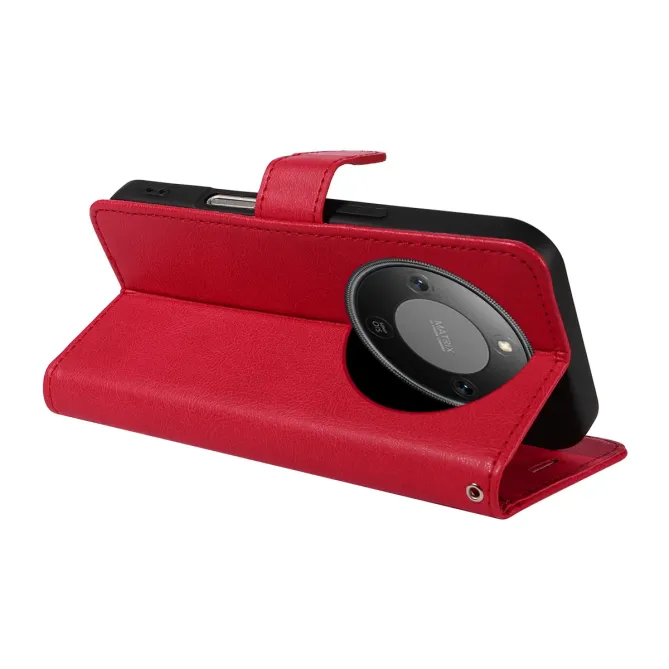 Housse Honor Magic 8 Lite / X9d 5G Sylvette simili cuir avec lanière