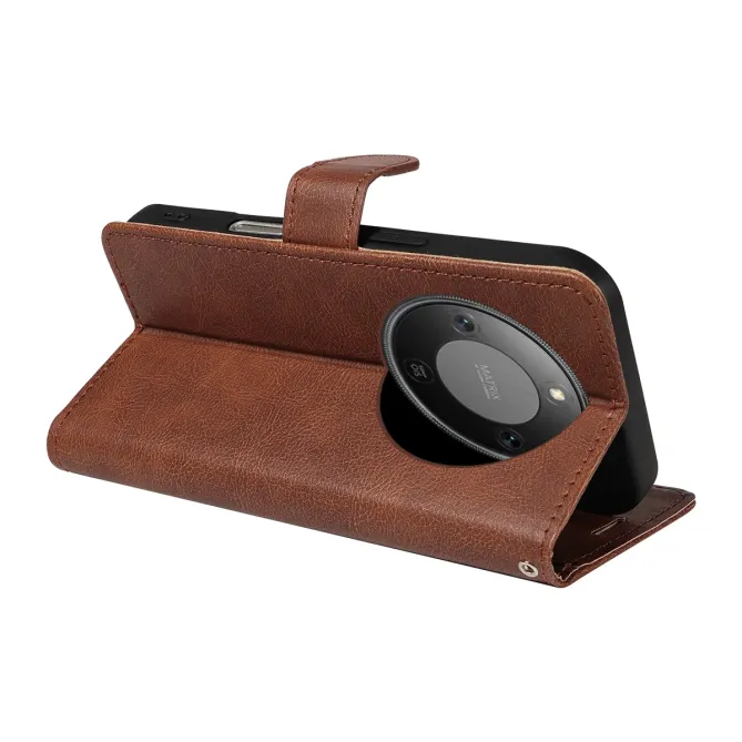 Housse Honor Magic 8 Lite / X9d 5G Sylvette simili cuir avec lanière