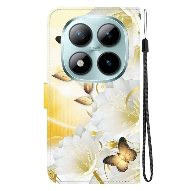 Housse Xiaomi Poco M8 Pro 5G / Redmi Note 15 Pro+ 5G Papillon Doré et 