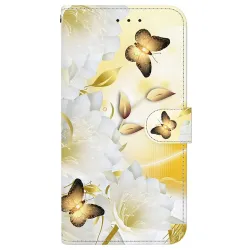 Housse Xiaomi Poco M8 Pro 5G / Redmi Note 15 Pro+ 5G Papillon Doré et 