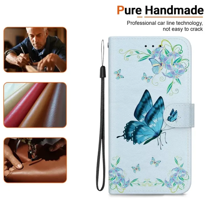 Housse Xiaomi Poco M8 Pro 5G / Redmi Note 15 Pro+ 5G Papillon Bleu