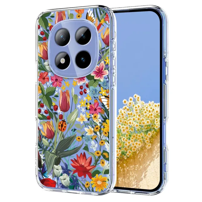 Coque Xiaomi Poco M8 Pro 5G / Redmi Note 15 Pro+ 5G prairie fleurie