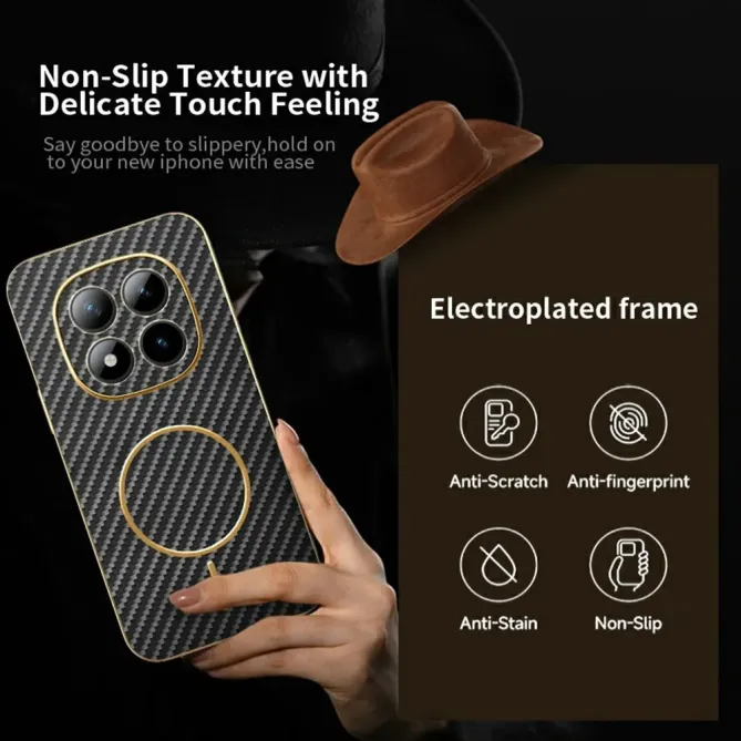 Coque Xiaomi Poco M8 Pro 5G / Redmi Note 15 Pro+ 5G Texture Carbone Ma