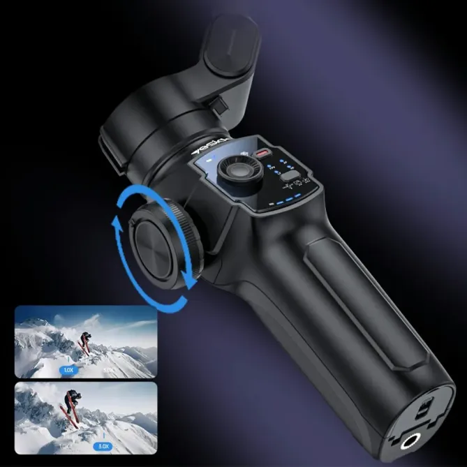 Stabilisateur smartphone Gimbal 3 axes Bluetooth trépied AI tracking n