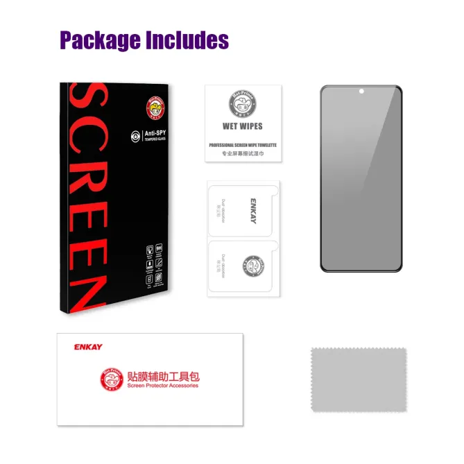 Protection écran Xiaomi Redmi Note 15 Pro 5G Anti-Espion 2.5D Contour 