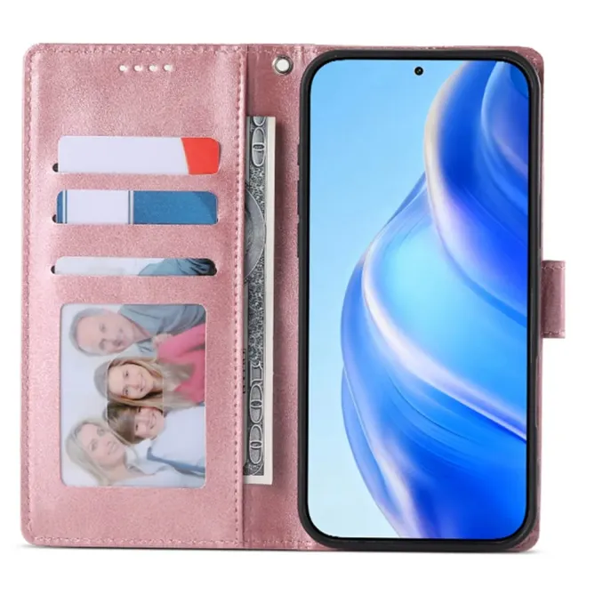 Housse Xiaomi Redmi Note 15 Pro 5G portefeuille cuir avec dragonne