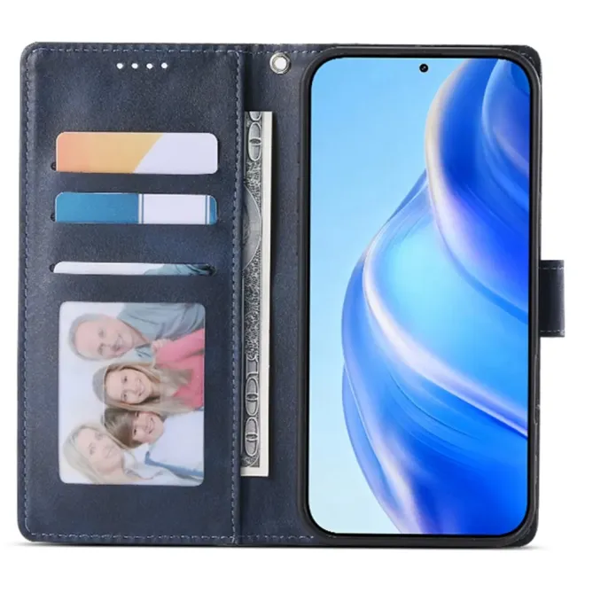 Housse Xiaomi Redmi Note 15 Pro 5G portefeuille cuir avec dragonne