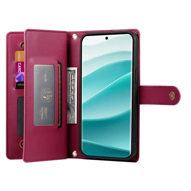 Housse Xiaomi Redmi Note 15 Pro 5G avec Bandoulière et Zip