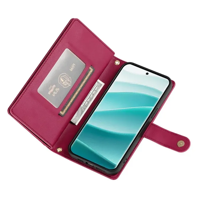 Housse Xiaomi Redmi Note 15 Pro 5G avec Bandoulière et Zip