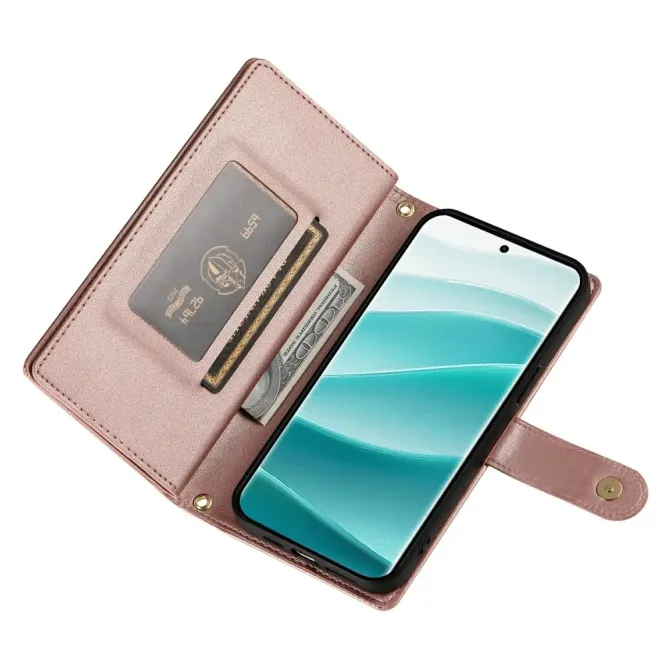 Housse Xiaomi Redmi Note 15 Pro 5G avec Bandoulière et Zip