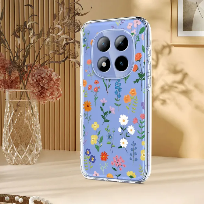 Coque Xiaomi Redmi Note 15 Pro 5G fleurs colorées multicolores