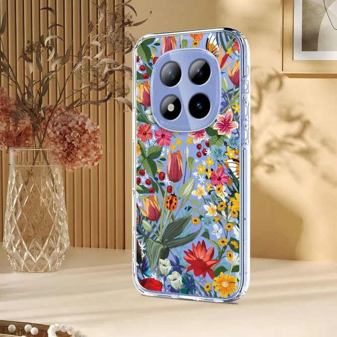 Coque Xiaomi Redmi Note 15 Pro 5G prairie fleurie