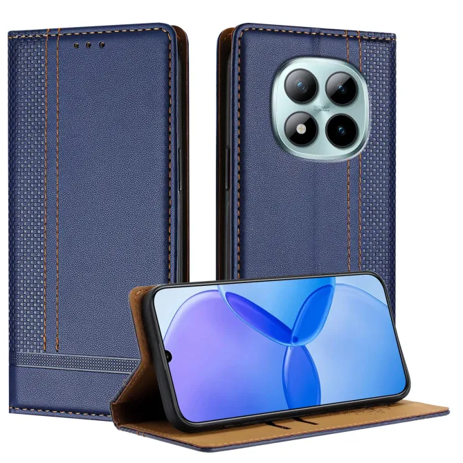 Flip Cover Xiaomi Redmi Note 15 Pro 5G Coutures avec Porte-Cartes