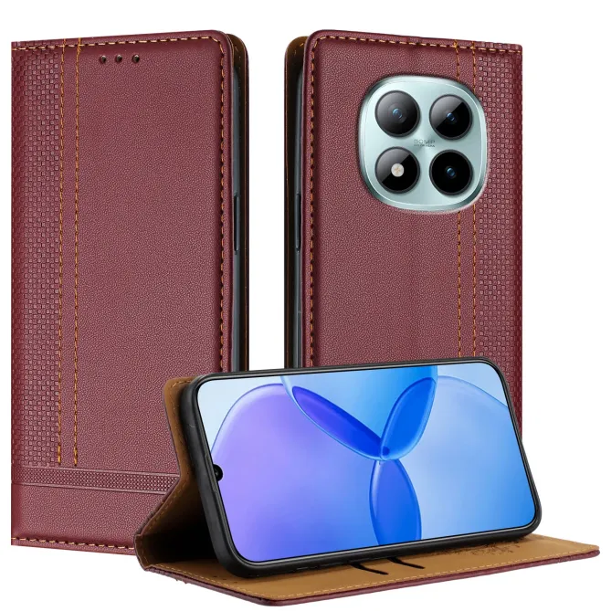 Flip Cover Xiaomi Redmi Note 15 Pro 5G Coutures avec Porte-Cartes