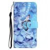Housse Xiaomi Redmi Note 15 Pro 5G Papillon et fleurs bleues