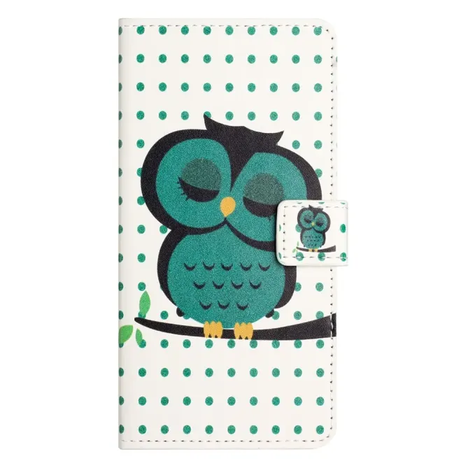 Housse Xiaomi Redmi Note 15 Pro 5G hibou et motifs à pois