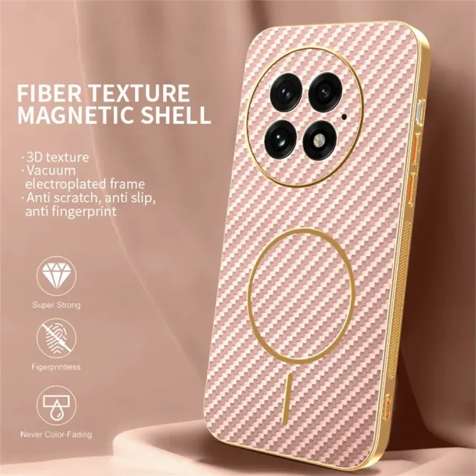 Coque OnePlus 13 Texture Carbone Magnétique