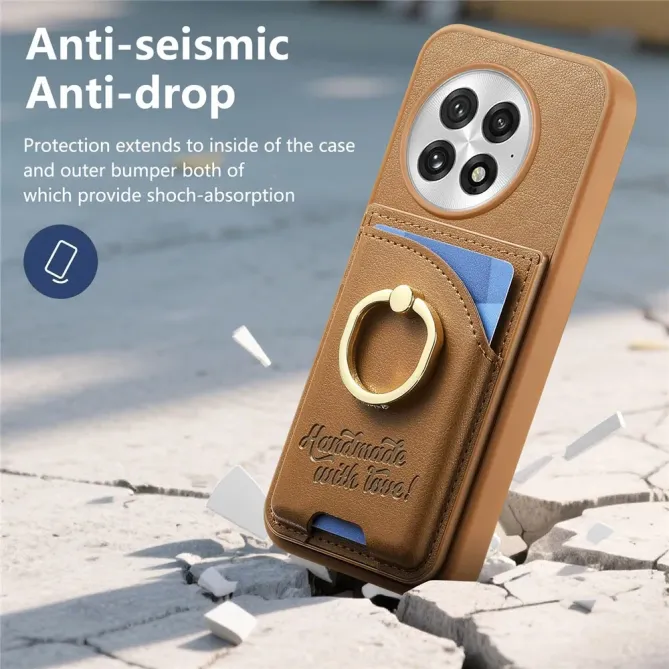 Coque OnePlus 13 Porte-Cartes Anneau Strass