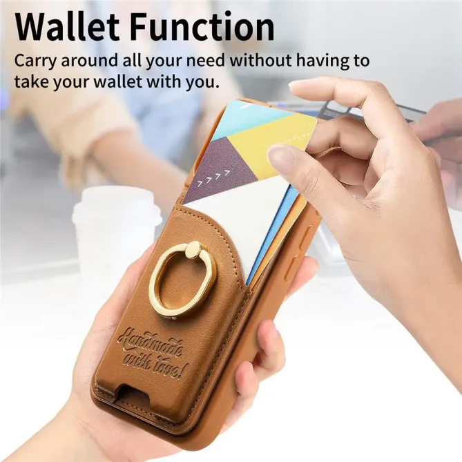 Coque OnePlus 13 Porte-Cartes Anneau Strass