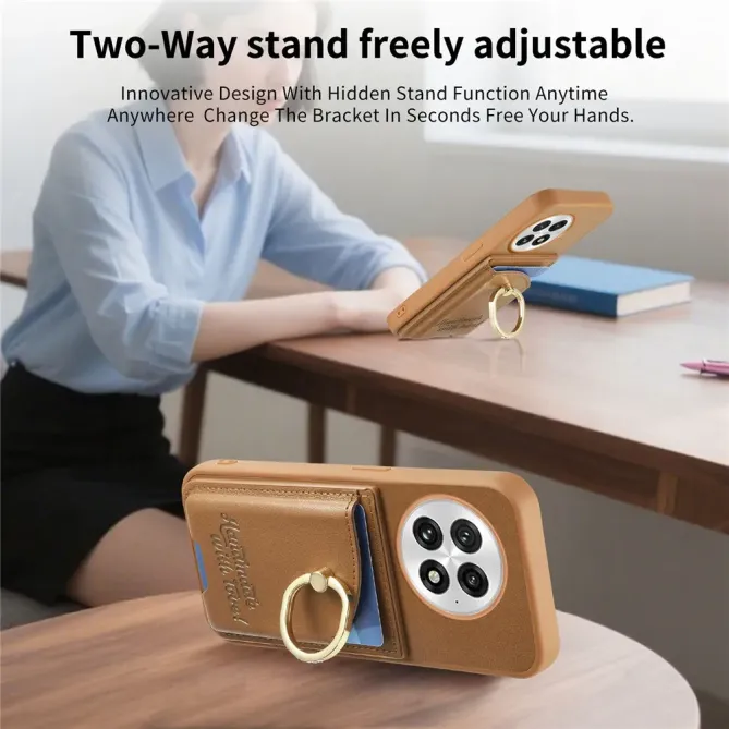 Coque OnePlus 13 Porte-Cartes Anneau Strass