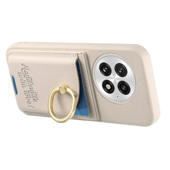 Coque OnePlus 13 Porte-Cartes Anneau Strass