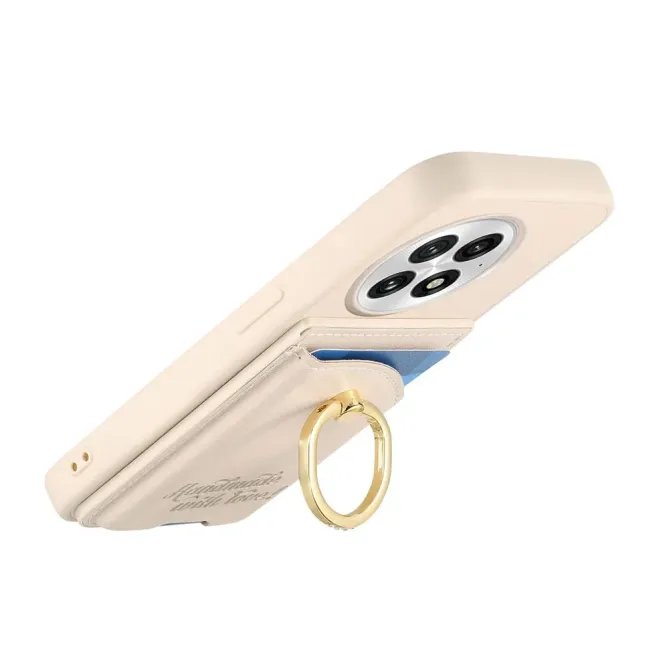 Coque OnePlus 13 Porte-Cartes Anneau Strass