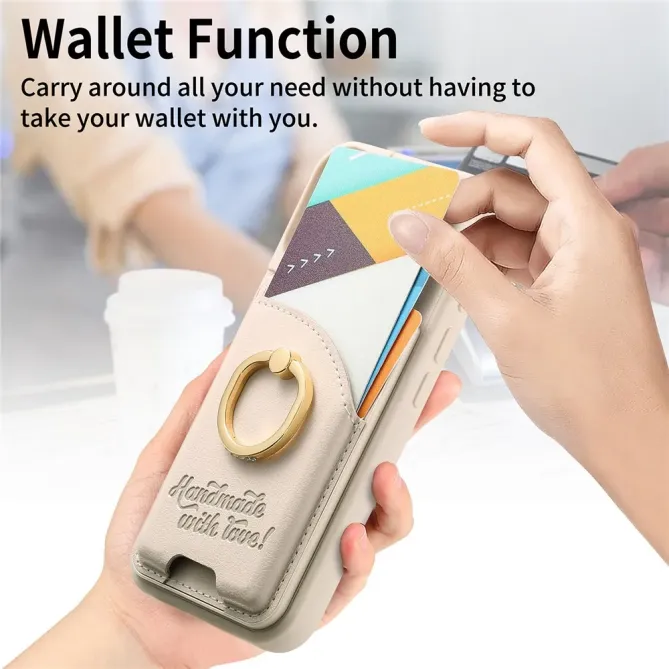 Coque OnePlus 13 Porte-Cartes Anneau Strass