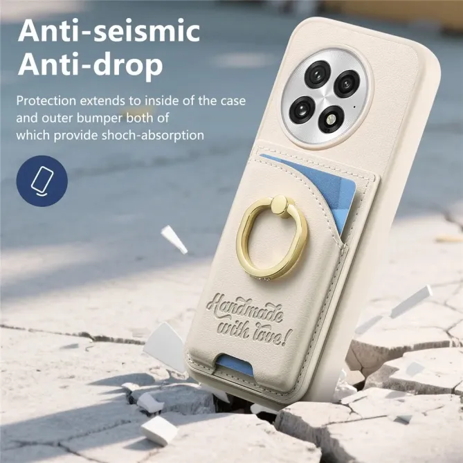 Coque OnePlus 13 Porte-Cartes Anneau Strass