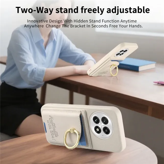 Coque OnePlus 13 Porte-Cartes Anneau Strass