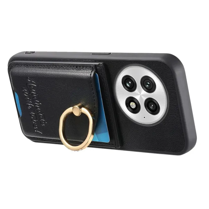 Coque OnePlus 13 Porte-Cartes Anneau Strass