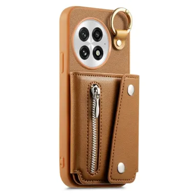 Coque OnePlus 13 Cuir Porte-Cartes Anneau D