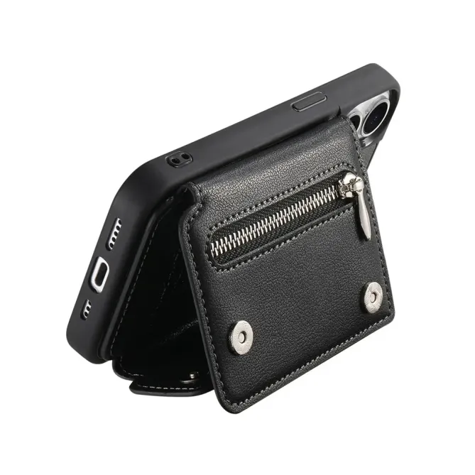 Coque OnePlus 13 Cuir Porte-Cartes Anneau D