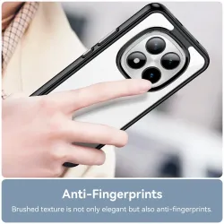 Coque Xiaomi Redmi Note 15 Pro 4G Transparente Contour Couleuré Noir - photo 4