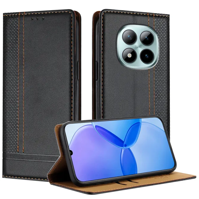Flip Cover Xiaomi Redmi Note 15 Pro 4G Coutures avec Porte-Cartes