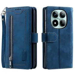 Housse Xiaomi Redmi Note 15 Pro 4G Multifonction Zippé Bleu marine - photo 6