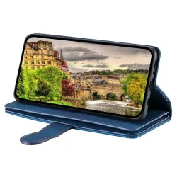 Housse Xiaomi Redmi Note 15 Pro 4G Multifonction Zippé Bleu marine - photo 8