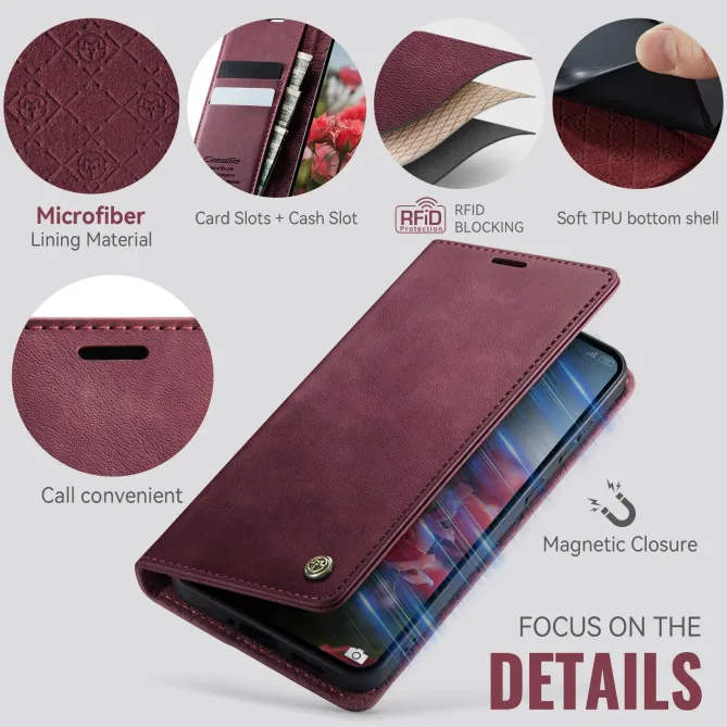 Housse Xiaomi Redmi Note 15 Pro 4G Portefeuille RFID Texture Cuir