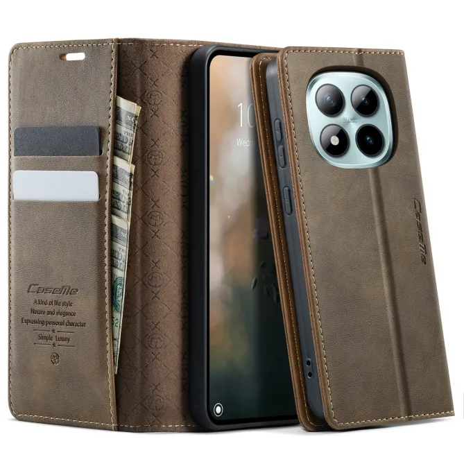 Housse Xiaomi Redmi Note 15 Pro 4G Portefeuille RFID Texture Cuir