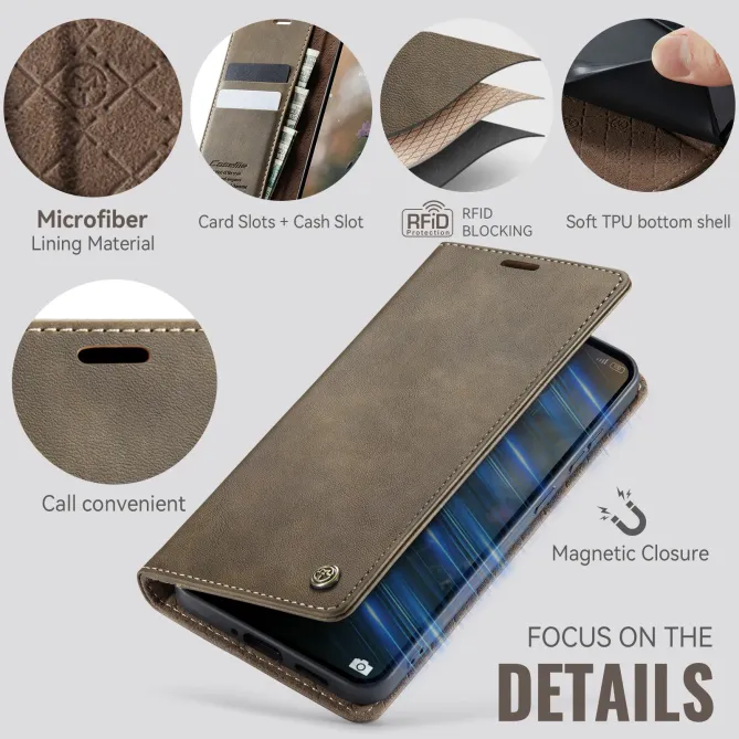 Housse Xiaomi Redmi Note 15 Pro 4G Portefeuille RFID Texture Cuir